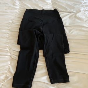 Aerie cross over black leggings